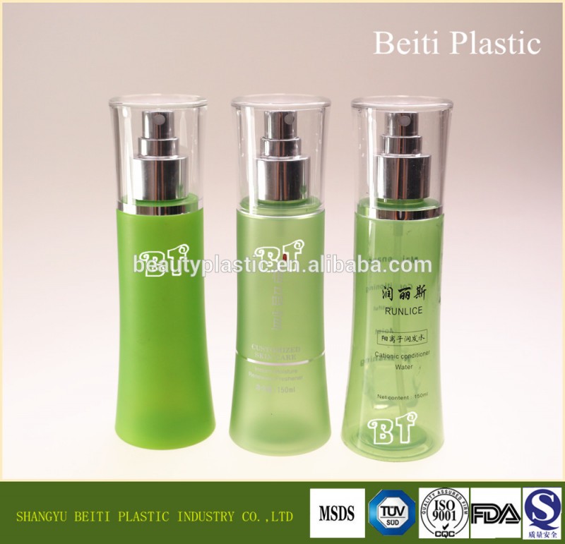 高2015qulity100ml120ミリリットルペット化粧品付きのプラスチック製スプレーボトル1色スクリーン印刷-ボトル問屋・仕入れ・卸・卸売り