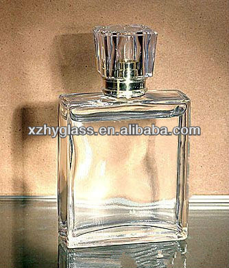retangular100ml販売のための空の香水ガラスボトルが結晶キャップ-ボトル問屋・仕入れ・卸・卸売り