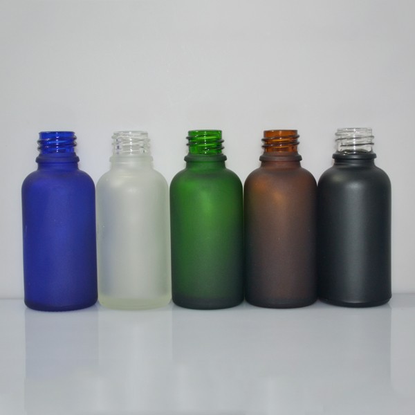 曇らされた黒と青の透明なオレンジ色の緑のガラスのドロッパーボトルのための20ミリリットルエッセンシャルオイル-ボトル問屋・仕入れ・卸・卸売り