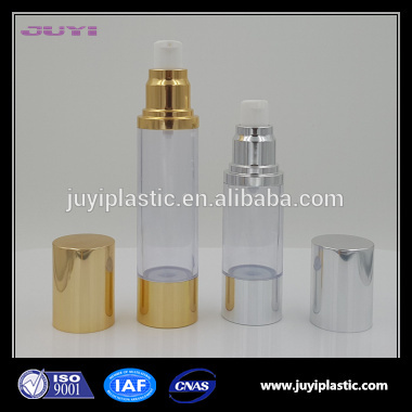 15ml30ml50ml120m80ミリリットル100ミリリットル丸い形をしたシルバーゴールドエアレスボトル販売のためのアイクリーム、 エアレス血清ボトル、 化粧エアレス-ボトル問屋・仕入れ・卸・卸売り