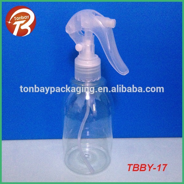 ペット透明なプラスチック250ミリリットルトリガースプレーボトル洗剤用tbby- 17-ボトル問屋・仕入れ・卸・卸売り