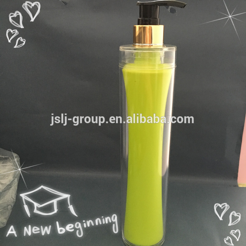ラウンド220ミリリットル液体ポンプディスペンサー付きシャンプーボトル-ボトル問屋・仕入れ・卸・卸売り