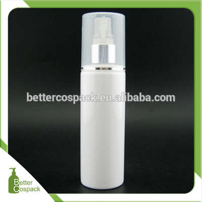 白いプラスチック製の香水瓶120ミリリットル4オンスペット化粧品スプレーボトルカバー付きキャップ-ボトル問屋・仕入れ・卸・卸売り