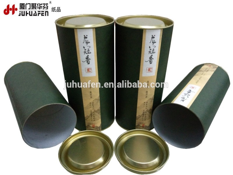 円筒茶包装紙管または紙缶ブリキトップとボトム蓋-缶問屋・仕入れ・卸・卸売り