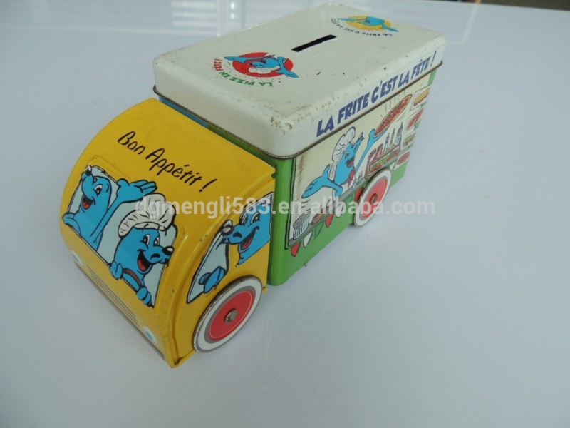 車の形状キャンディブリキの箱、 トラック型キャンディースズボックス-缶問屋・仕入れ・卸・卸売り