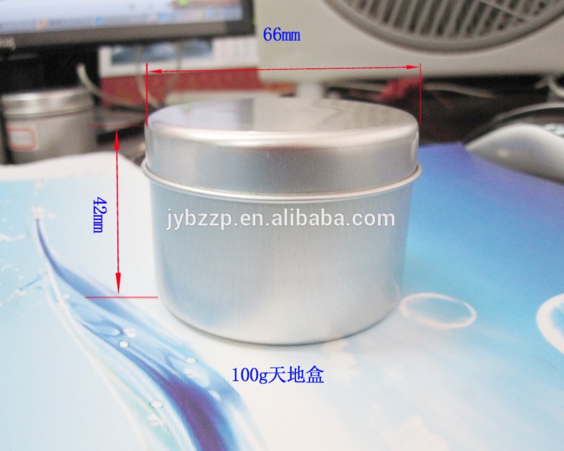 100グラムスリップ蓋アルミジャー用茶、メタルキャンドル容器-缶問屋・仕入れ・卸・卸売り