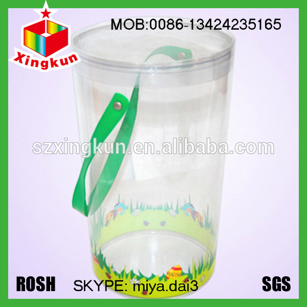 簡易カラー印刷透明なプラスチックチューブ包装/プラスチック製の丸いペットプラスチック包装-梱包箱問屋・仕入れ・卸・卸売り