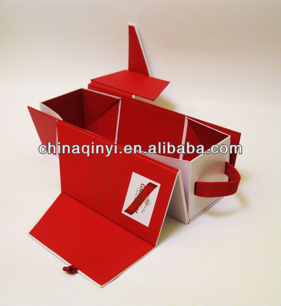 折り畳み式のギフト紙箱のための赤クリスマスアイテム-梱包箱問屋・仕入れ・卸・卸売り