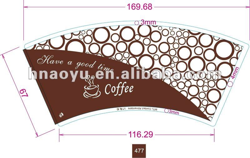 3ozは紙コップファンを印刷し、cutted-専門用紙問屋・仕入れ・卸・卸売り