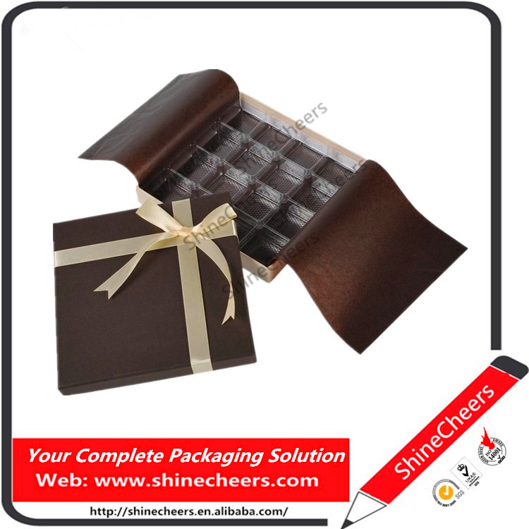 新たにエコ- フレンドリーな高品質の紙のチョコレートボックス-梱包箱問屋・仕入れ・卸・卸売り