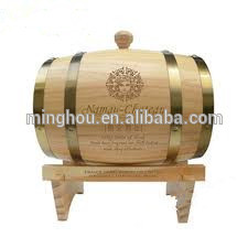 Minghou 1.5lウッドバーワインオーク樽、バー装飾バレルオーク樽スタンド、ワイン樽家具-ドラムス、バケツ、およびバーレル問屋・仕入れ・卸・卸売り