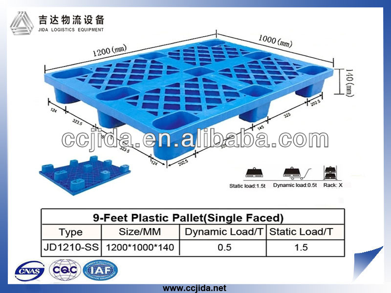 中国の高品質低価格hdpe9- 足標準サイズプラスチックパレット-パレット問屋・仕入れ・卸・卸売り
