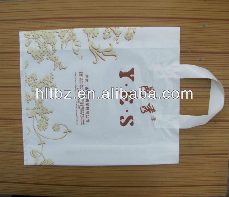 印刷のpolybagハンドル付き/ショッピングbag/ガーメントバッグ-包装袋問屋・仕入れ・卸・卸売り