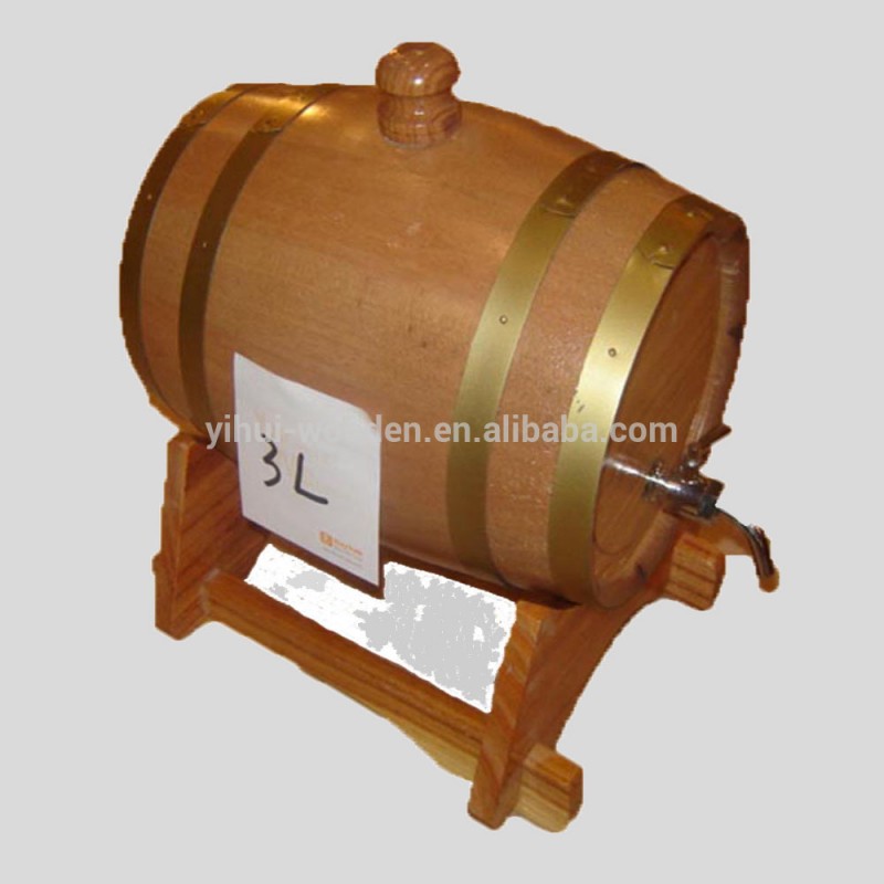 木の樽2015christms3lオークウッドのワイン樽/オークの木製のバケツ-ドラムス、バケツ、およびバーレル問屋・仕入れ・卸・卸売り