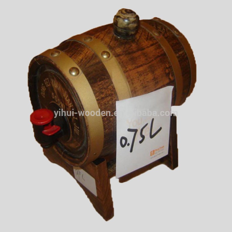 木の樽2015christms0.75オークウッドのワイン樽/木のバケツ-ドラムス、バケツ、およびバーレル問屋・仕入れ・卸・卸売り