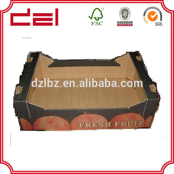果物用の黒い段ボールカートンボックス-梱包箱問屋・仕入れ・卸・卸売り