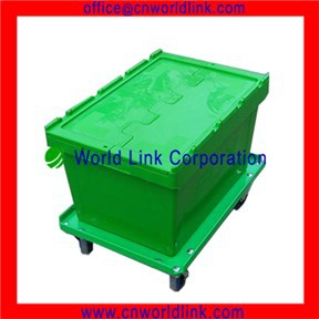50kgs収納包装プラスチック65l緑移動クレート-かご問屋・仕入れ・卸・卸売り