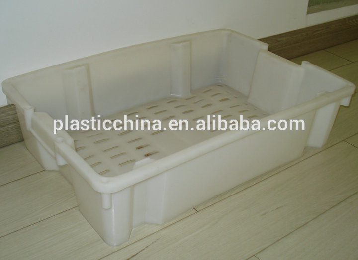 bx0356メッシュクレートスタッカブルプラスチック製の収納ボックス魚の木箱-かご問屋・仕入れ・卸・卸売り