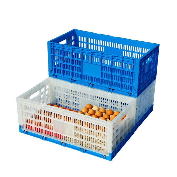 折りたたみ式とスタッカブルプラスチック材料pp工業用卵用の卵の木箱-かご問屋・仕入れ・卸・卸売り