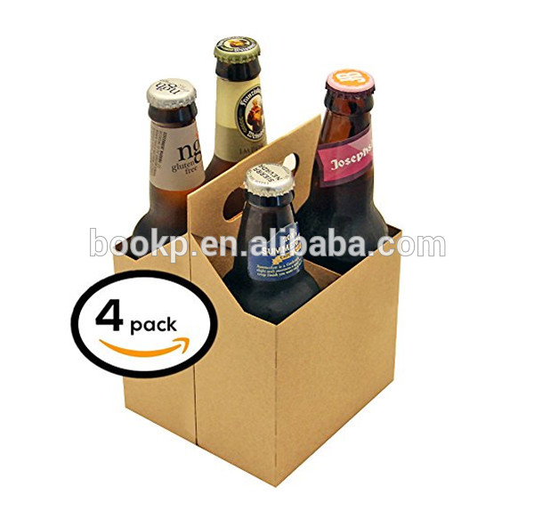 段ボールビールキャリア、4/6パックミックスマッチ、クラフトビールボトル包装カートンボックス-梱包箱問屋・仕入れ・卸・卸売り