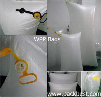 白いプラスチックpp織布ギャップスタッファーコンテナの荷敷きのエアーバッグと強力な圧力抵抗-エアーバッグ問屋・仕入れ・卸・卸売り