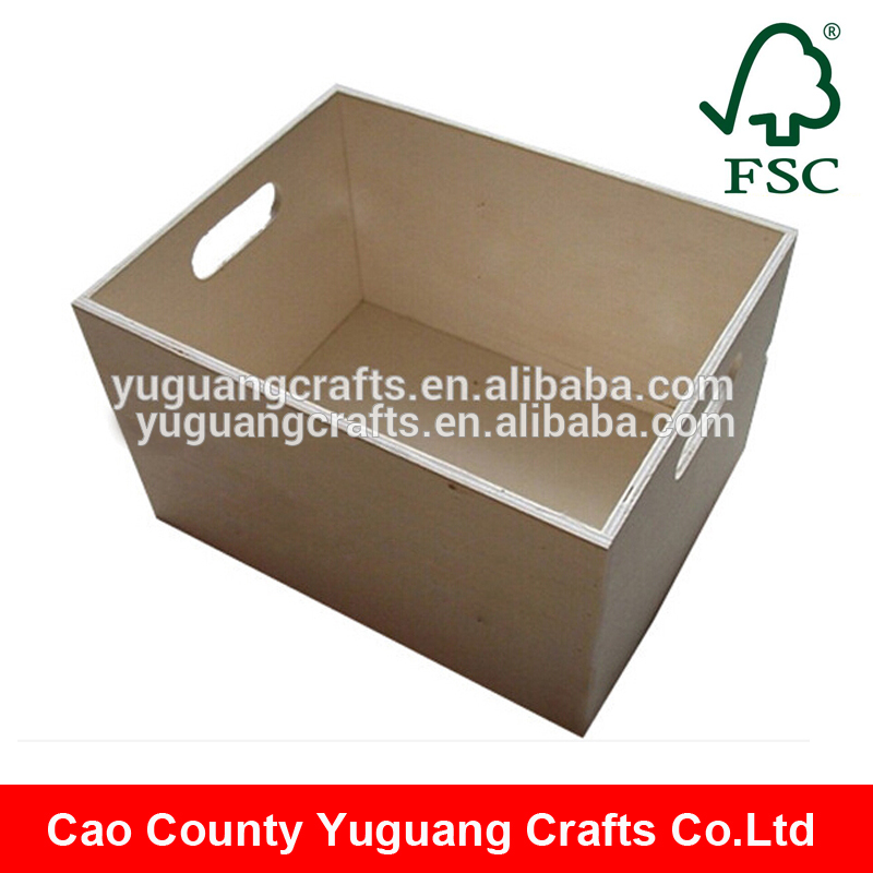 Yuguang cafts手作り合板木製クレート-かご問屋・仕入れ・卸・卸売り