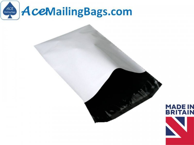 白メーリングリストバッグ- polyb袋プラスチック包装- 超強力な-郵送用封筒問屋・仕入れ・卸・卸売り