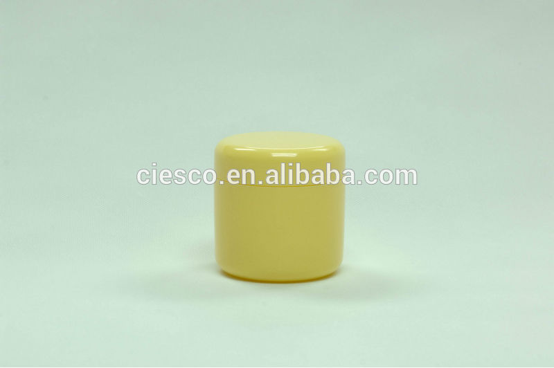 化粧品のプラスチック製のppクリームジャー100g/100gクリーム黄色のボックス-瓶、容器類問屋・仕入れ・卸・卸売り