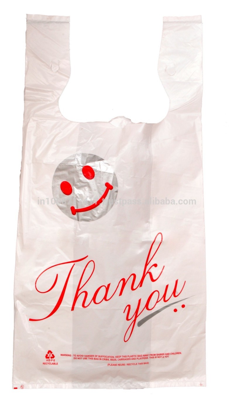 高品質の hdpe プラスチック ありがとう バッグ付き メタリックプリント-包装袋問屋・仕入れ・卸・卸売り