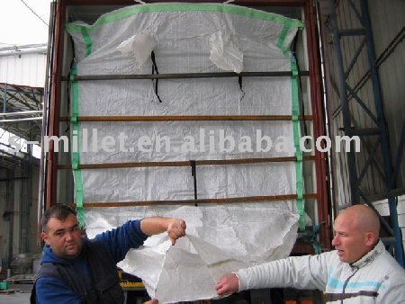 Pp不織布のためのドライバルクコンテナライナーバッグ20'/40' 高速放電注ぎ口付き容器-包装袋問屋・仕入れ・卸・卸売り
