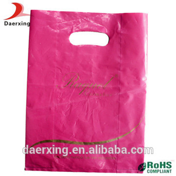 カスタムメイド香港ピンクプラスチック製の買い物袋-包装袋問屋・仕入れ・卸・卸売り