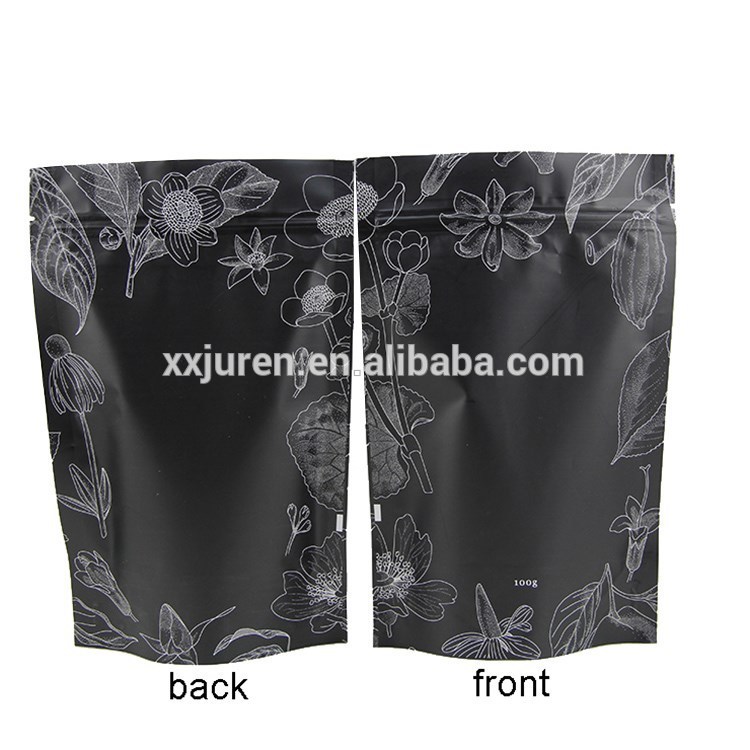 カスタム印刷されたプラスチック製スタンド古典的な黒の色はジッパーでポーチを-包装袋問屋・仕入れ・卸・卸売り