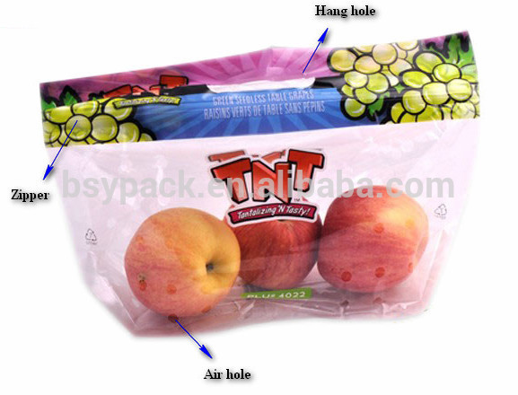カスタム用明ポリ袋新鮮なフルーツ/野菜-包装袋問屋・仕入れ・卸・卸売り