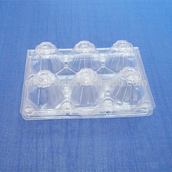 個クリア6卵用クラムシェルボックス用ブリスターパッキングボックス用のプラスチック包装箱卵卵-包装用トレー問屋・仕入れ・卸・卸売り