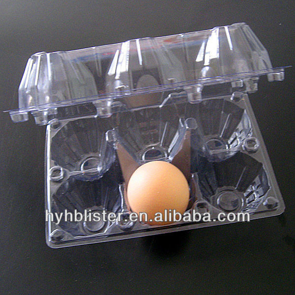 pvc使い捨て6穴プラスチックの卵トレイ-包装用トレー問屋・仕入れ・卸・卸売り