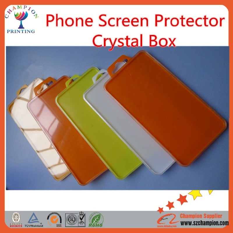 非常に安全な!! iphone/サムスンガラススクリーンプロテクター/ガード硬質包装プラスチックボックス-梱包箱問屋・仕入れ・卸・卸売り