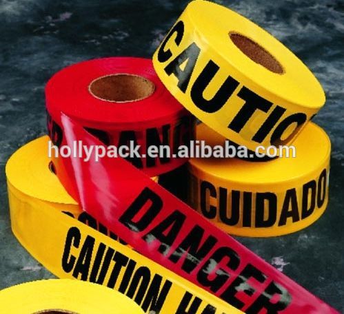印刷されたpeプラスチック危険警告反射テープバリケードテープ-粘着テープ問屋・仕入れ・卸・卸売り