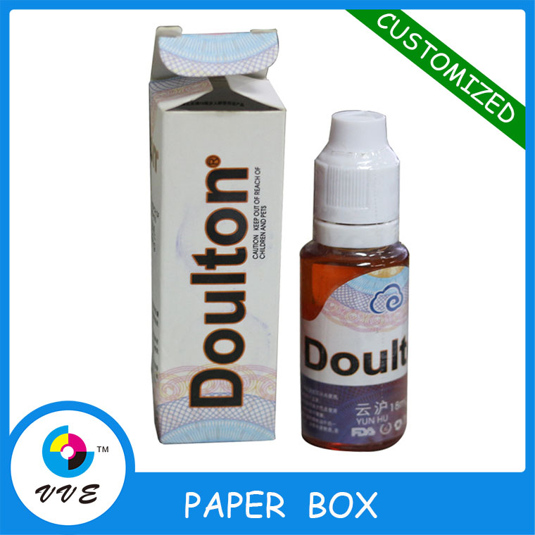 新しい印刷小さな白い紙の折り畳み式ボックスe- 液体製品の包装-梱包箱問屋・仕入れ・卸・卸売り