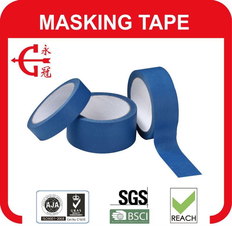 汎用マスキングテープ、青米紙屋外塗装マスキングテープ-粘着テープ問屋・仕入れ・卸・卸売り