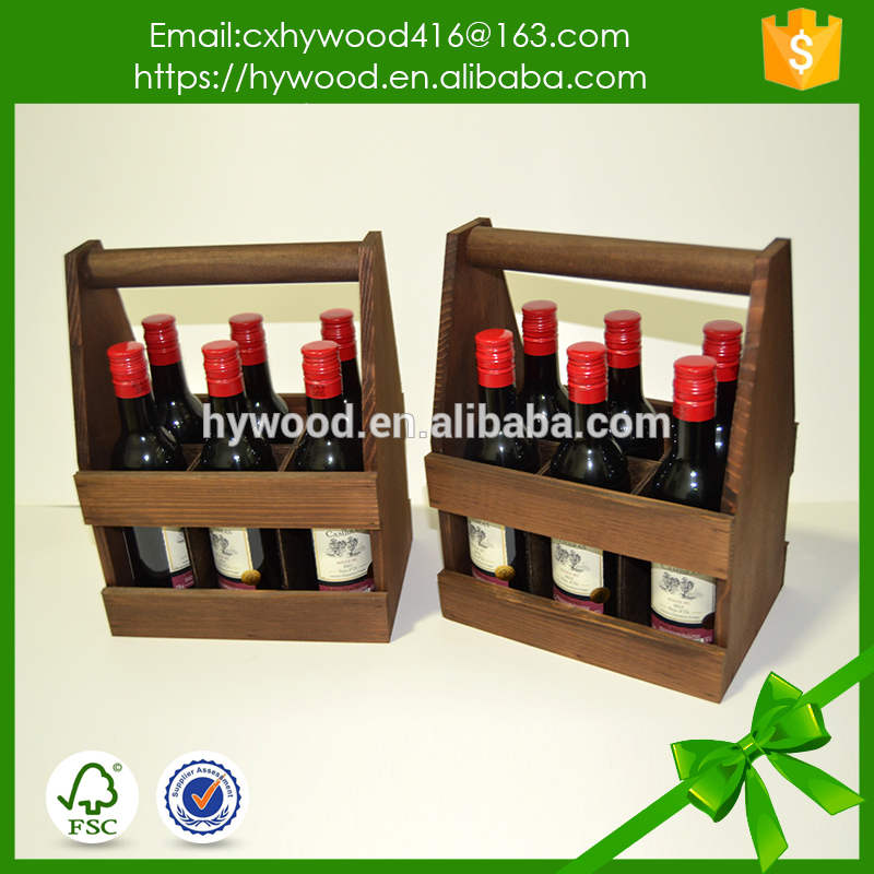 最高品質の最新デザインポータブル4ボトル6ボトル木製ワインボックス-梱包箱問屋・仕入れ・卸・卸売り