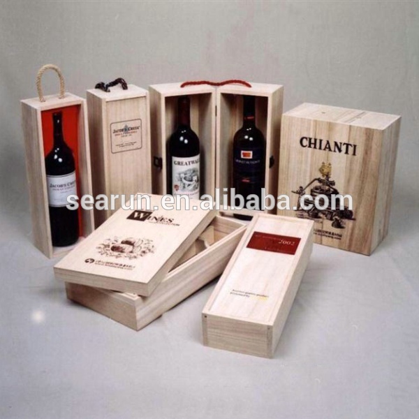 木材searunボックス卸売、 赤ワインのブランド名のための包装、 ワインボックスの木材-梱包箱問屋・仕入れ・卸・卸売り