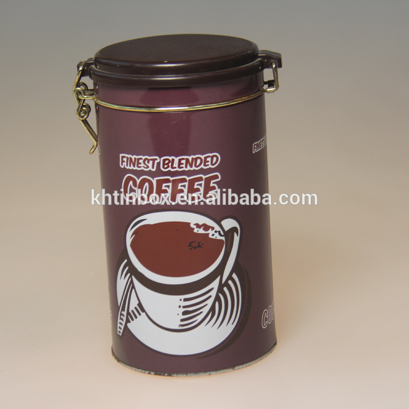 ハンドル付き錫の容器ラウンドコーヒースズ缶-梱包箱問屋・仕入れ・卸・卸売り