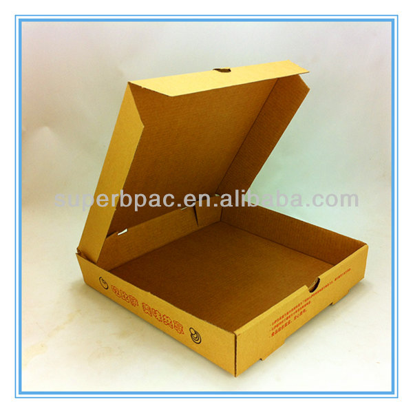 茶色のクラフト紙段ボール9インチピザの箱を包装卸売-梱包箱問屋・仕入れ・卸・卸売り