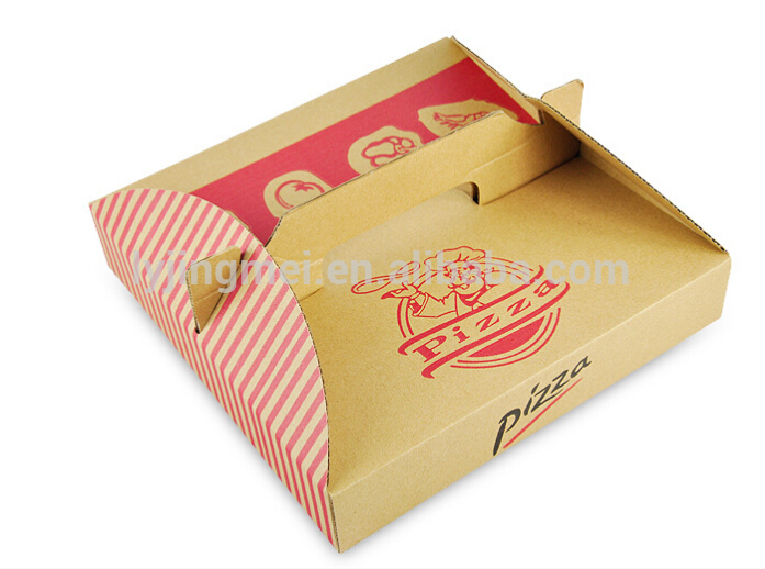 新しいデザインの安価なhadnleピザボックス生産-梱包箱問屋・仕入れ・卸・卸売り