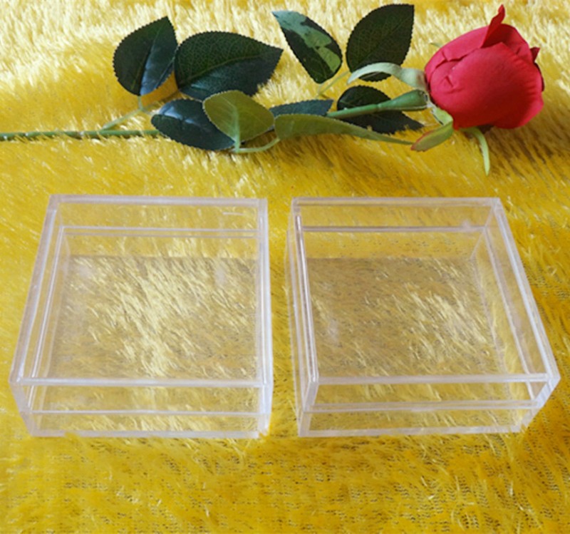 小さな透明なプラスチック製の四角い箱/case/ふた付き容器-梱包箱問屋・仕入れ・卸・卸売り