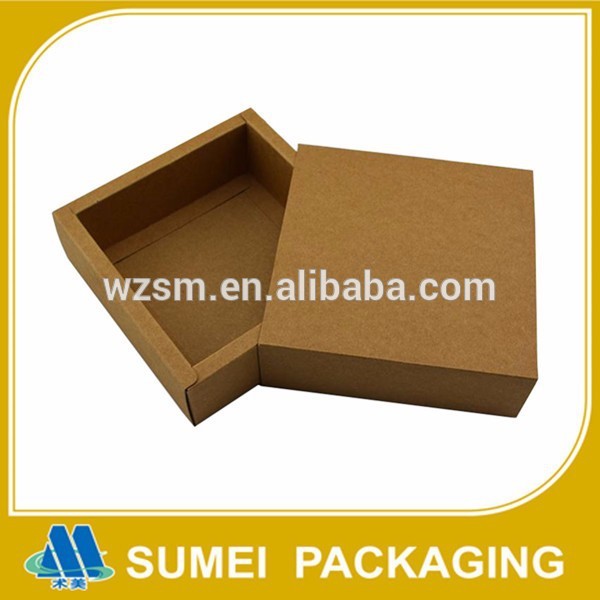 customリサイクル茶色のクラフト包装メーカー蓋付箱-梱包箱問屋・仕入れ・卸・卸売り