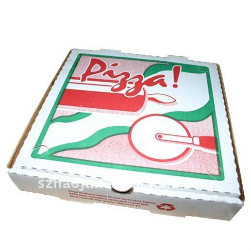 折り畳み段ボール紙のピザ用ボックス-梱包箱問屋・仕入れ・卸・卸売り