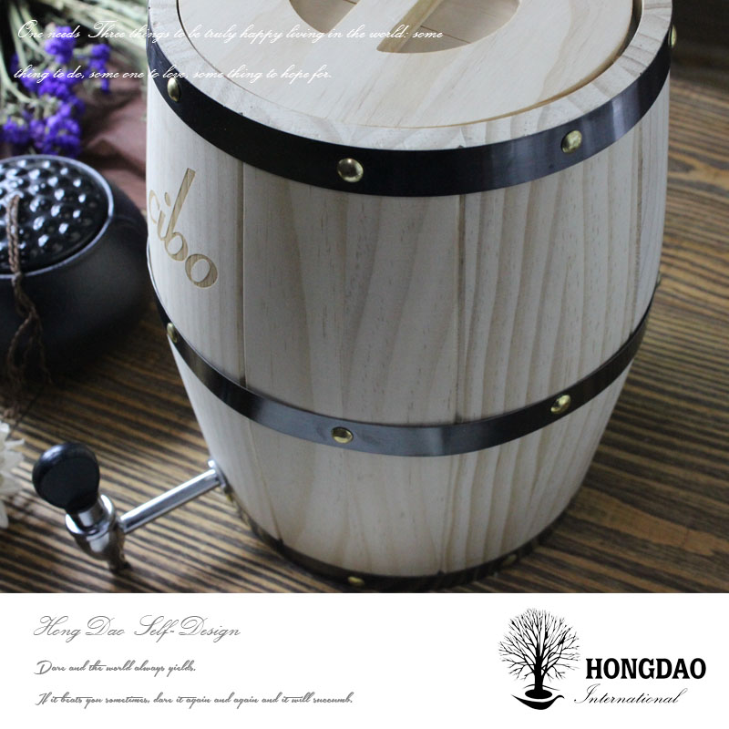 クリスマスワイン樽hongdao2015枠販売のためのオーク材の樽-梱包箱問屋・仕入れ・卸・卸売り