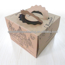 カスタムの食品グレード2014年新しいファンシー装飾的な紙のケーキの箱のデザインとoemロゴ-梱包箱問屋・仕入れ・卸・卸売り