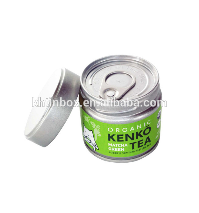 ラウンド茶錫ボックス付きネジ蓋とはがし内蓋用抹茶抹茶パウダー-梱包箱問屋・仕入れ・卸・卸売り